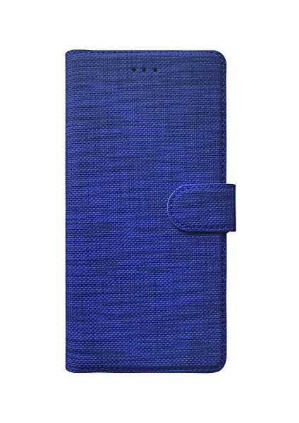 General Mobile Gm 22 Pro Için Kılıf Fabric Book Wallet Lacivert [gm 22 Pro ile Uyumlu Kılıf - Lacivert]