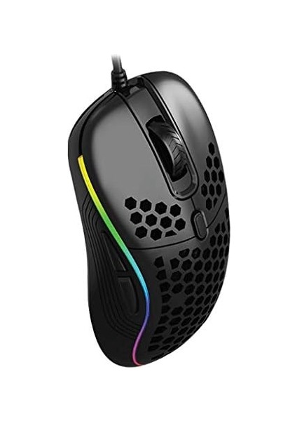 SMX-R85 Gentle 6400DPI Siyah Rgb Ledli Süper Hafif Makrolu Gaming Oyuncu Mouse