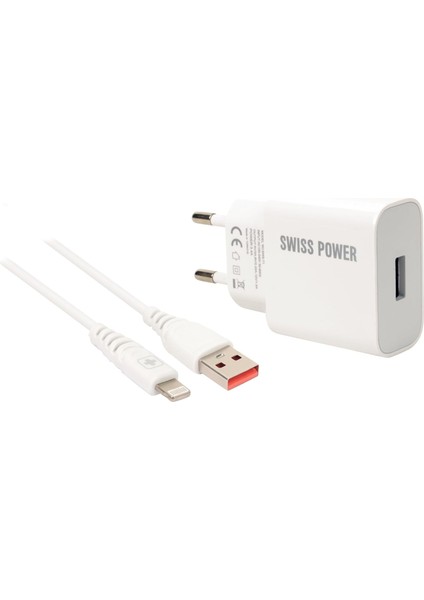 Swiss Power 18W 3.0 Lightning Hızlı Şarj Seti Sws-A1 - Beyaz