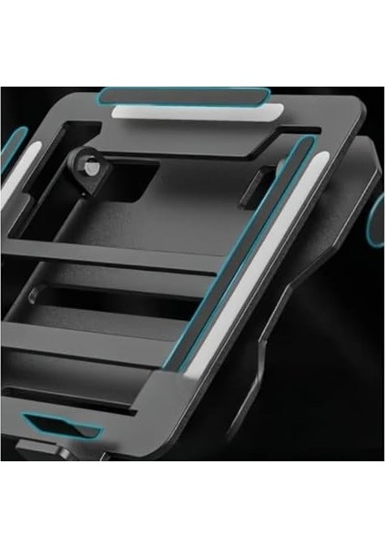 Trend Laptop/notebook/macbook ile Uyumlu Katlanabilir Yükseklik Ayarlı Metal Masa Üstü Tablet Laptop Standı Gri Renk