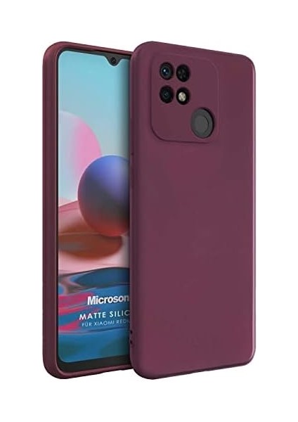 Matte Silicone Xiaomi Poco C40 Için Kılıf Mor [poco C40 ile Uyumlu Kılıf - Mor]