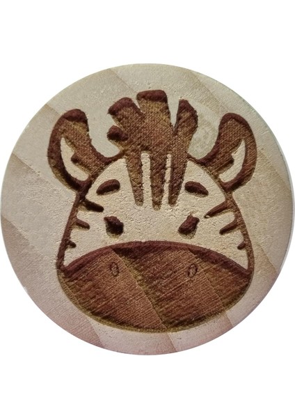 Home Ahşap Mobilya Kulp 3.8 cm Zebra Desenli Çekmece Kulpu