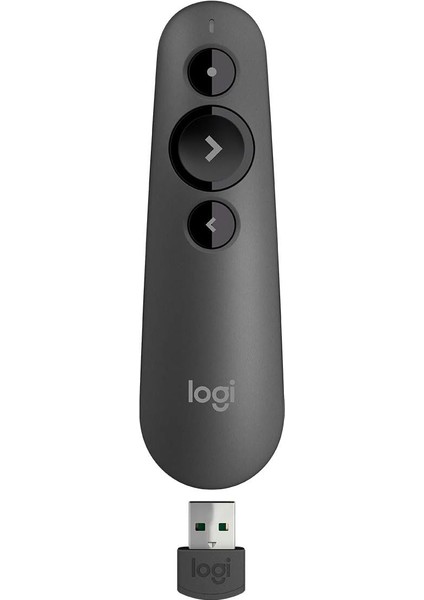R500S Sunucu, Lazer Sınıfı 1, Bluetooth ve USB Için, Evrensel Uyumlu, 20 Metre Menzil, Yapılandırılabilir, 12 Ay Çalışma Süresine Sahip Akıllı Pil Kullanımı, Koyu Gri