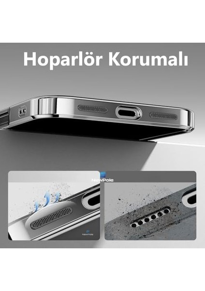 Apple iPhone 16 Pro Max Için Magsafe ile Uyumlu Kılıf Kroin Darbelere Dayanıklı Sararma Karşıtı Lens Koruyuculu Güçlü Manyetik Tutuş Apple iPhone 16 Pro Max Için Magsafe ile Uyumlu Kılıf