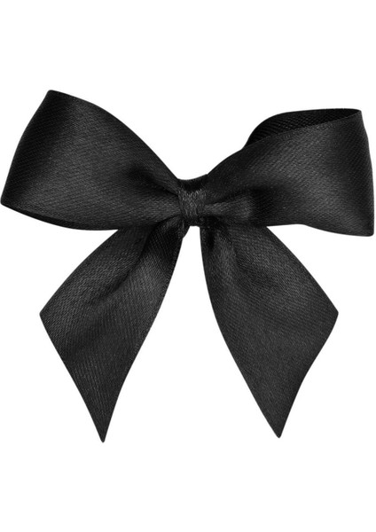 Saten Kurdele 6 cm Siyah 1 Metre