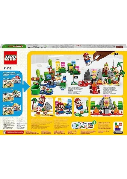 Super Mario™ Yaratıcılık Araç Kutusu Yapım Seti 71418-6 Yaş ve Üzeri Çocuklar Için Koleksiyonluk Yaratıcı Oyuncak Yapım Seti (588 Parça) fiyatları