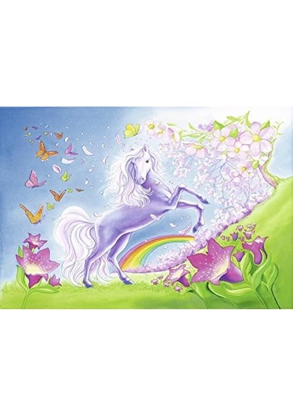 2X24 Parçalı Puzzle Gökkuşağı Atları