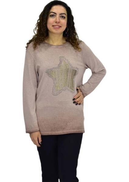 Kadın Pamuk Italyan Kazak 4548 BGL-ST04092