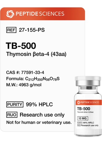 Peptıde Scıences TB-500 (Thymosin Beta-4) 10MG.MADE In Usa fiyatları