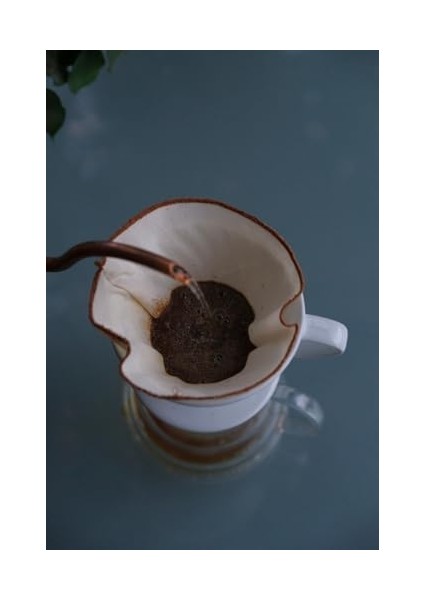 Yoga And Food "çift Katlı" V60.4 Yıkanabilir, Kumaş, Organik Kahve Filtresi, AĞARTILMAMIŞ%100 Ham Pamuk - Ekolojik Filtre (3ADET)