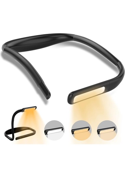 LED Boyun Okuma Lambası, Yatak Kitap Işığı, Şarjlı, Ayarlanabilir Parlaklık Masa Lambası, Bükülebilir Kollara, 3 Farklı Renk Modu, Bakım, Onarım, Gece Koşusu, Yürüyüş, Örgü, Kamp, Makyaj Için Uygundur