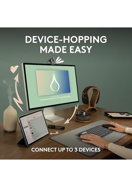 M350S Pebble Mouse 2 Ince Bluetooth Kablosuz Mouse, Taşınabilir, Hafif, Özelleştirilebilir Tuş, Sessiz Tıklama, Windows, Macos, Ipados, Android, Chrome Işletim Sistemleri, Easy-Switch, Siyah