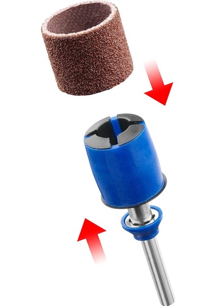 SC407 Ez Speedclic Zımparalama Mandreni ve Bandı, 60/120 Kumlu, 13 mm, 3'lü