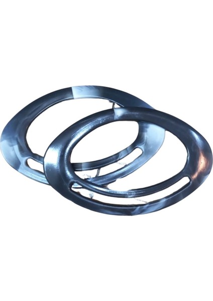 Çanta Sapı Oval Siyah-Beyaz 18 cm