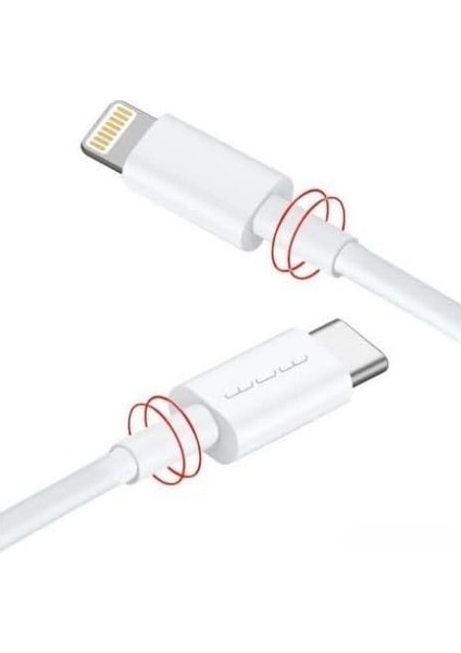 X181 Type-C To Lightning Hızlı Sarj ve Dosya Aktarım Kablosu 1 Metre