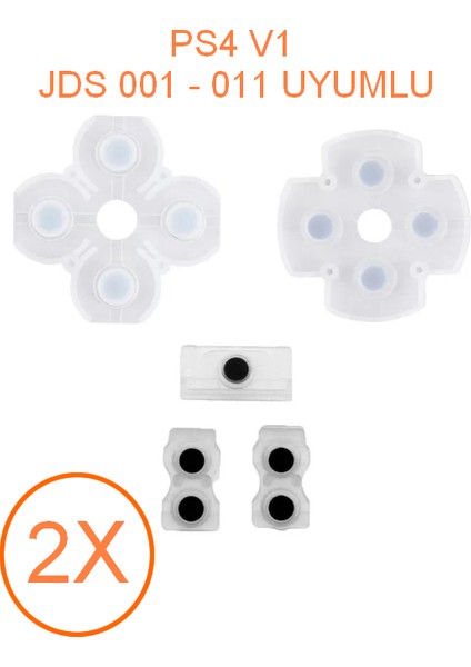 Ps4 V1 Jds 001 011 Kollar Ile Uyumlu Iç Lastik Takımı 2 Adet