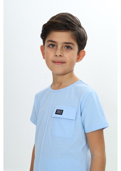 Erkek Çocuk Göğsü Cepli Armalı Şortlu Takım fiyatları