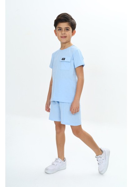 Erkek Çocuk Göğsü Cepli Armalı Şortlu Takım fırsatları