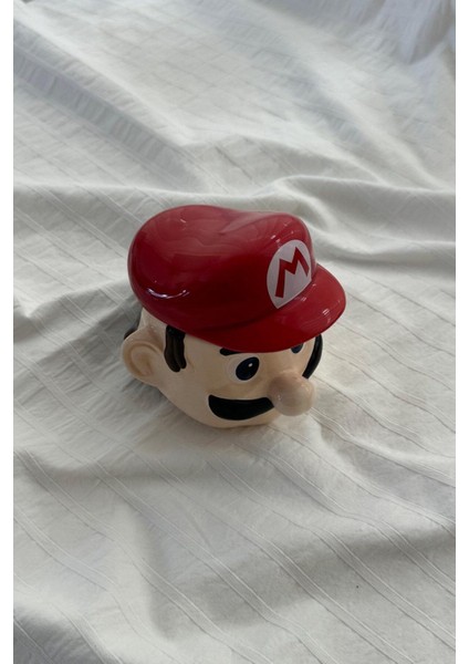 Super Mario 3D Tasarım Şapka Kapaklı Kupa Bardak modelleri