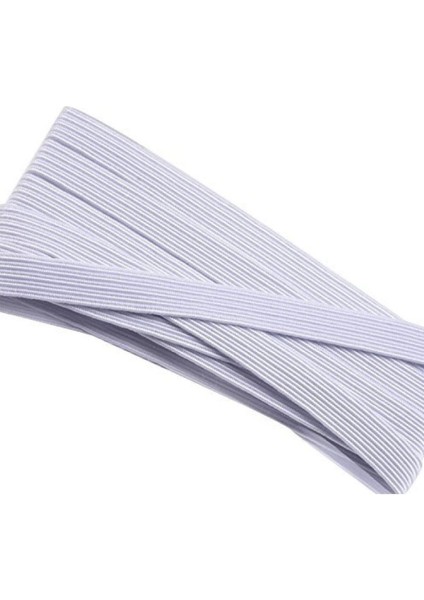 Lastik En 2 cm 10 Metre Beyaz