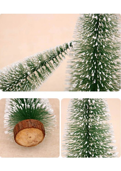 Büro Ev Heidyesi Için 10 cm Kütüklü Mini Yılbaşı Masa Ağacı modelleri