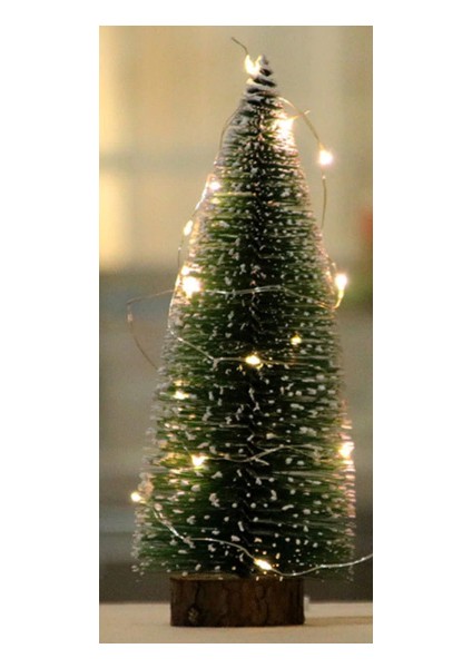 Büro Ev Heidyesi Için 10 cm Kütüklü Mini Yılbaşı Masa Ağacı fırsatları