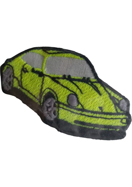 Aplike Ütü Ile Yapışan Araba Yeşil Arma 3x4 cm