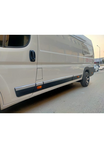 Fiat Ducato Krom Yan Kapı Çıta 8 Parça P.çelik 2006 ve Üzeri