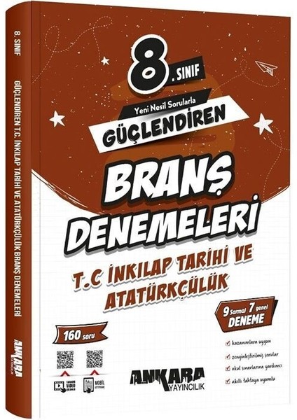 8. Sınıf T.C. Inkılap Tarihi Ve Atatürkçülük Güçlendiren Branş Denemeleri