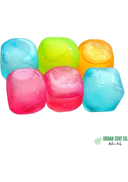 . - Renkli Küp Şeklinde Buz Küpleri, 15’li Paket / Yeniden Kullanılabilir / Bpa Içermez indirimleri
