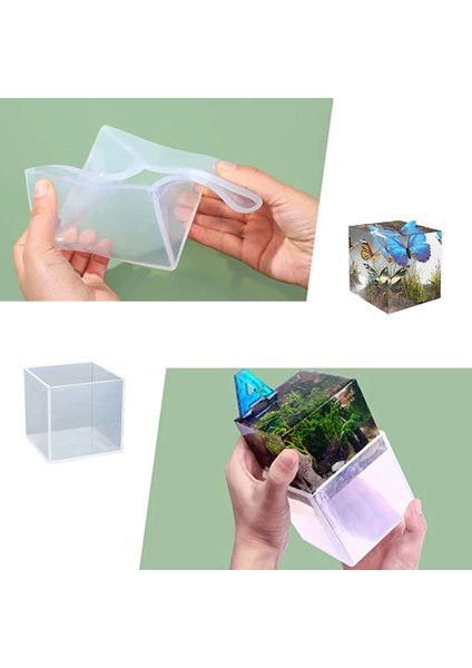 Epoksi Silikon Kalıp Küp Modeli 7X7X7 cm