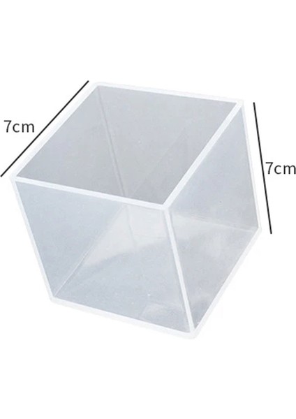 Epoksi Silikon Kalıp Küp Modeli 7X7X7 cm