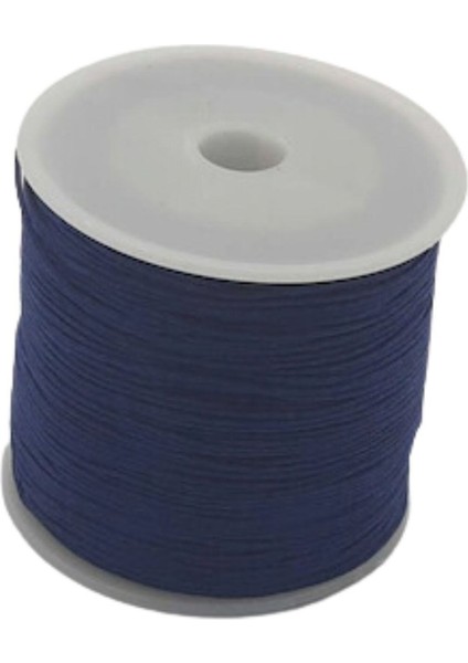 Paraşüt İpi, Bileklik-Kolye Örgü İpi 1 mm 50 Metre Indigo