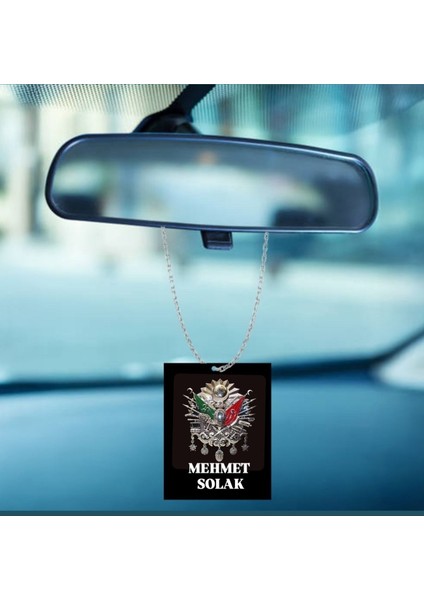Kişiye Özel Osmanlı Turalı Dikiz Aynası Araba Süsü Hediye Görselli Süs