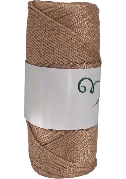 Makrome İpi 3mm Polyester Açık Karamel