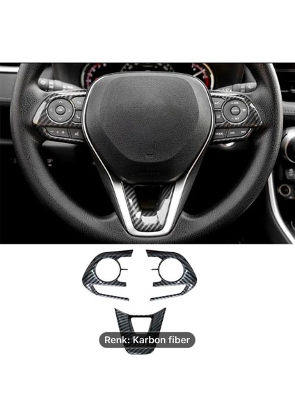 Toyota Rav4 XA50 & Corolla E210 Hybrid (2019-2024) Için Fit Direksiyon Düğme Kaplama