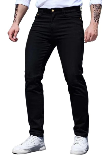 Erkek Siyah Silim Fit Jeans Pantolon 310 BGL-ST04195 fiyatları