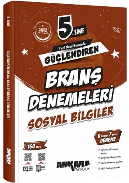 5. Sınıf Sosyal Bilgiler Güçlendiren Branş Denemeleri