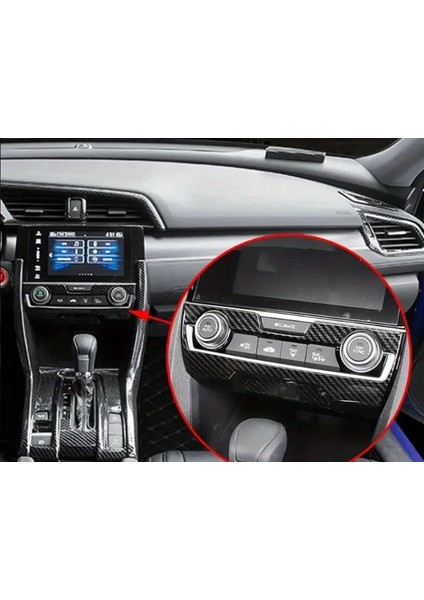 Honda Civic 10. Nesil 2016-2021 Için Premium Karbon Fiber Paneli Kapak Süsü 6. Resme Bakınız indirimleri