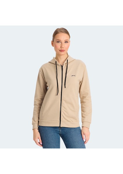 Kınet Kadın Sweatshirt Bej
