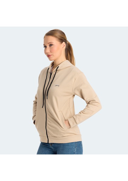 Kınet Kadın Sweatshirt Bej modelleri