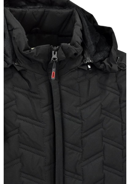 Erkek Kapüşonlu Kapitone Spor Mont 99506 BGL-ST04170