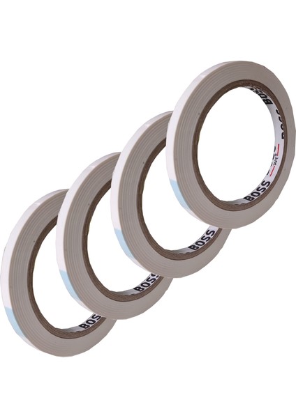 Klips Bandı, Poşet Ağızı Kapatma Bandı 12 mm Beyaz 4 Adet