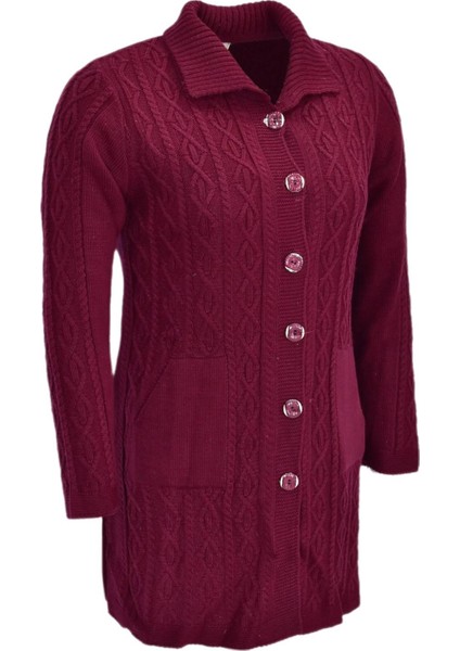 Kadın Cepli Triko Yakalı Hırka BGL-ST04126 fiyatları