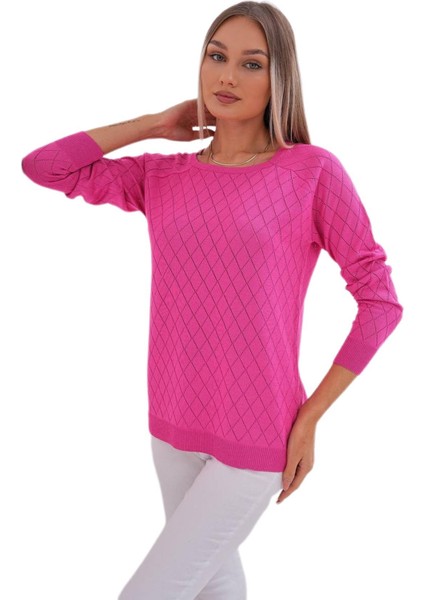 Kadın Baklava Dilimi Desenli Kazak 12781 BGL-ST04110 fiyatları