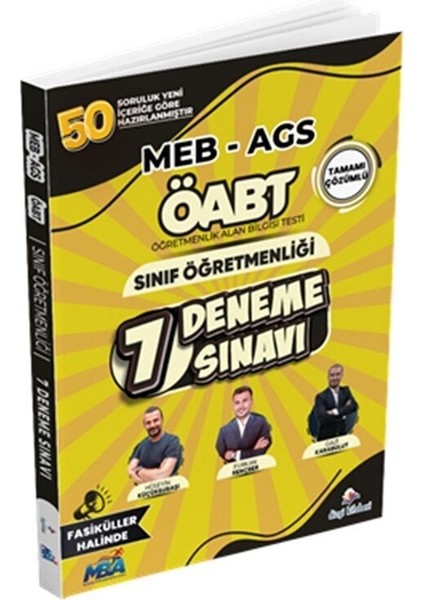 Meb Ags Sınıf Öğretmenliği Tamamı Pdf Çözümlü Fasiküller Halinde 7 Deneme Sınavı Dizgi Kitap