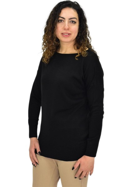 Kadın Kayık Yaka Spor Kazak 12489 BGL-ST04098