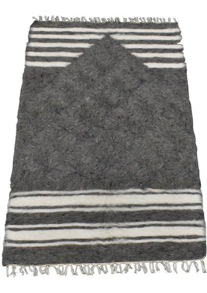El Dokuma Yün Namazlık Seccade Tiftik Siirt Battaniyesi 0010 - Yeni - Gri fırsatları