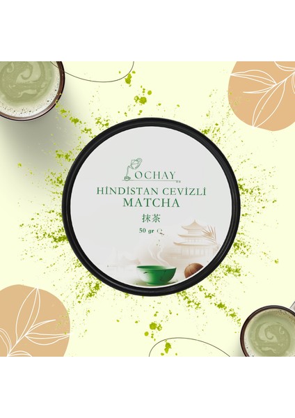 Doğal Hindistan Cevizli Matcha Çayı 50 Gram Ochay
