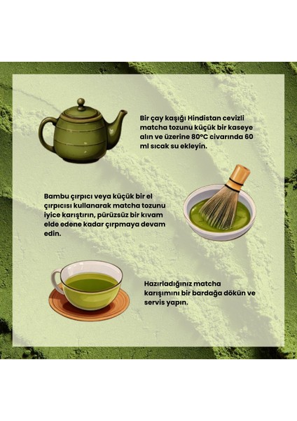Doğal Hindistan Cevizli Matcha Çayı 50 Gram Ochay fırsatları